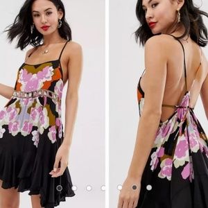 Free People Sweet Lucy Slip Dress in Black - Small (EUC)